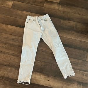 Agolde riley light wash jeans